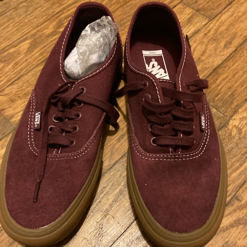 Burgundy vans